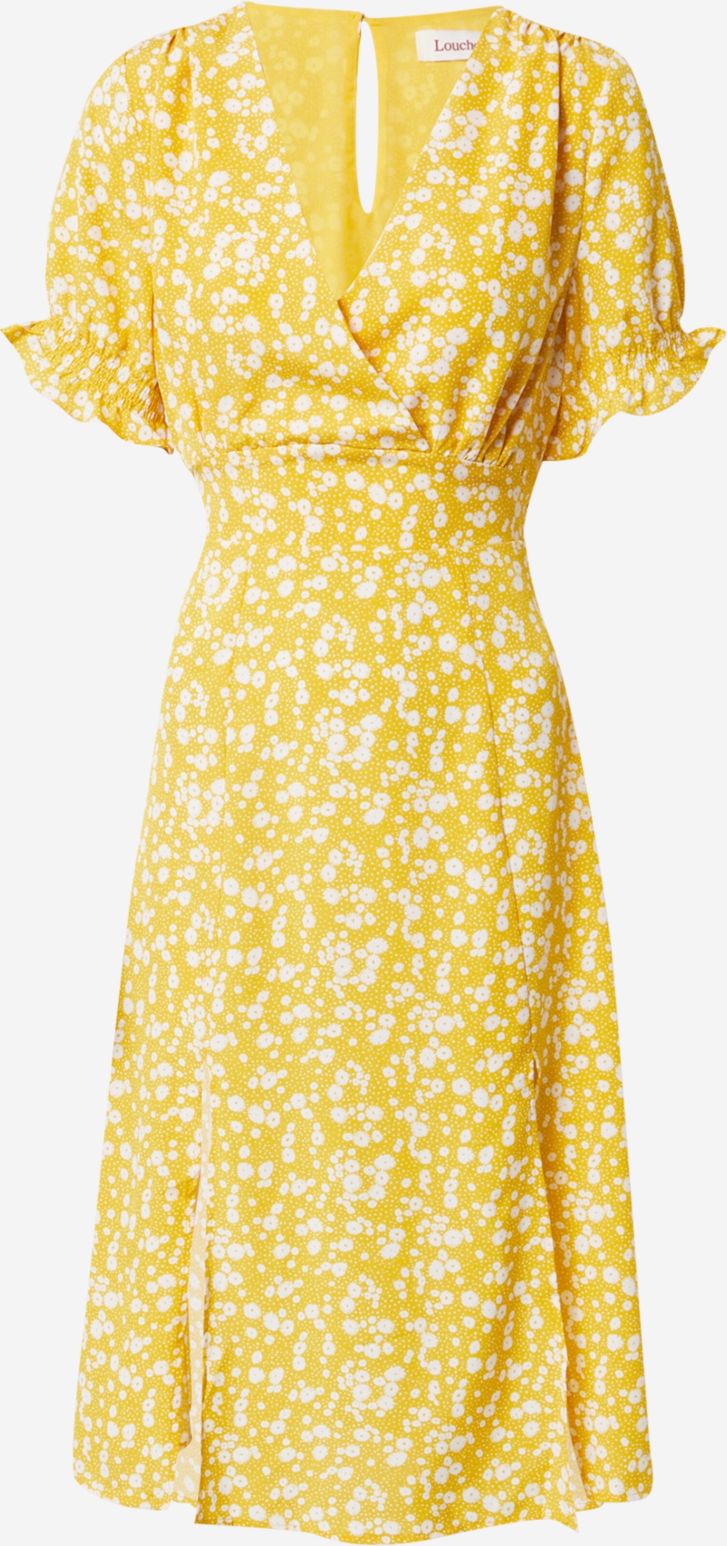 Louche Midi Jurken Jurk CORINA Dames Mosterd