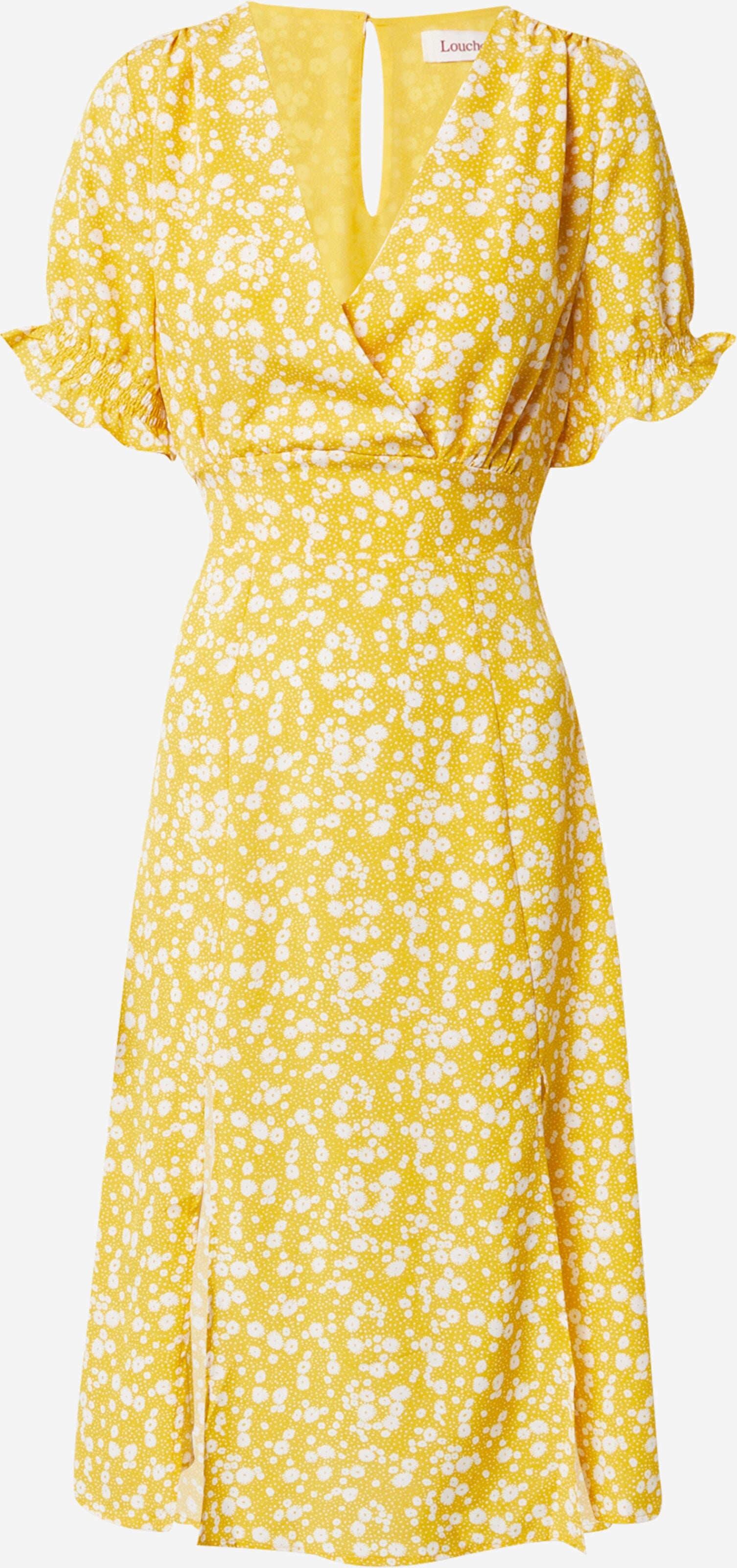 Louche Midi Jurken Jurk CORINA Dames Mosterd