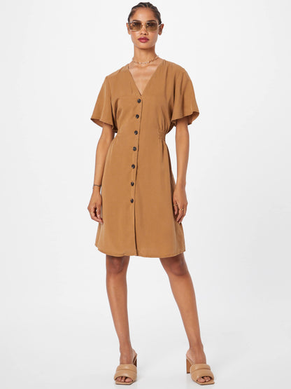 ONLY Blousejurken Blousejurk MAGNE Dames Bruin