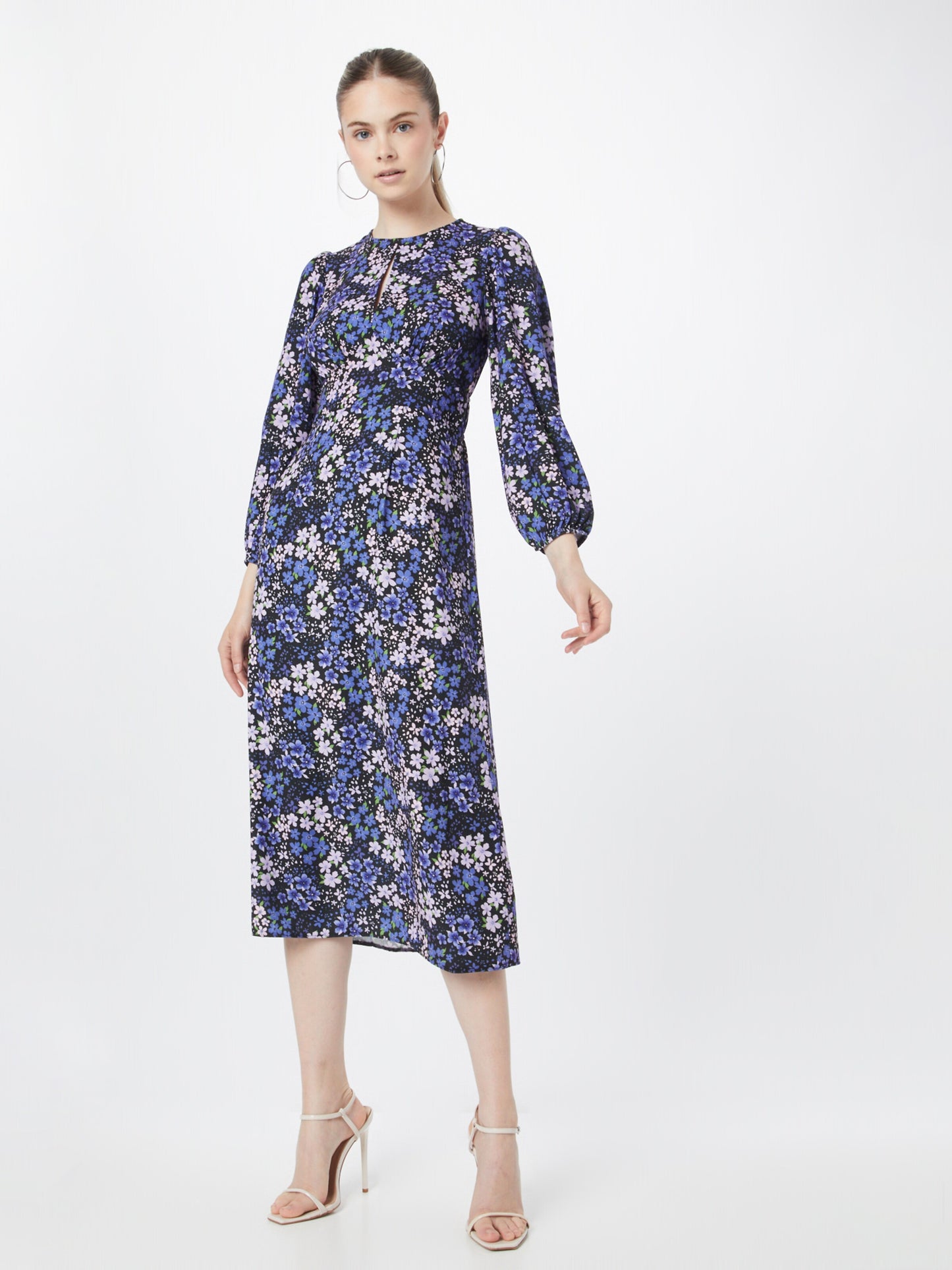 Dorothy Perkins Midi Jurken Jurk Dames Blauw / Donkerblauw