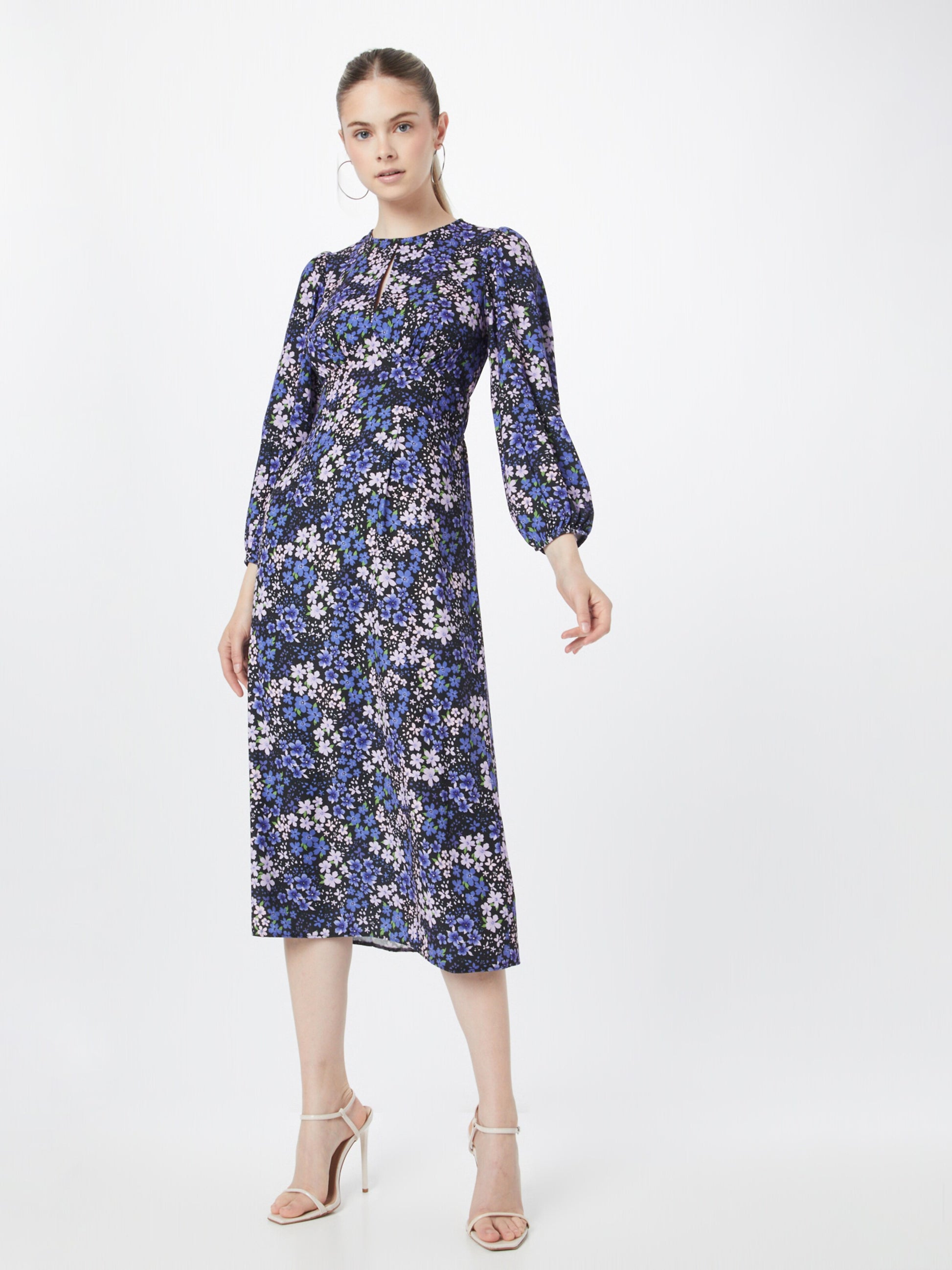 Dorothy Perkins Midi Jurken Jurk Dames Blauw / Donkerblauw