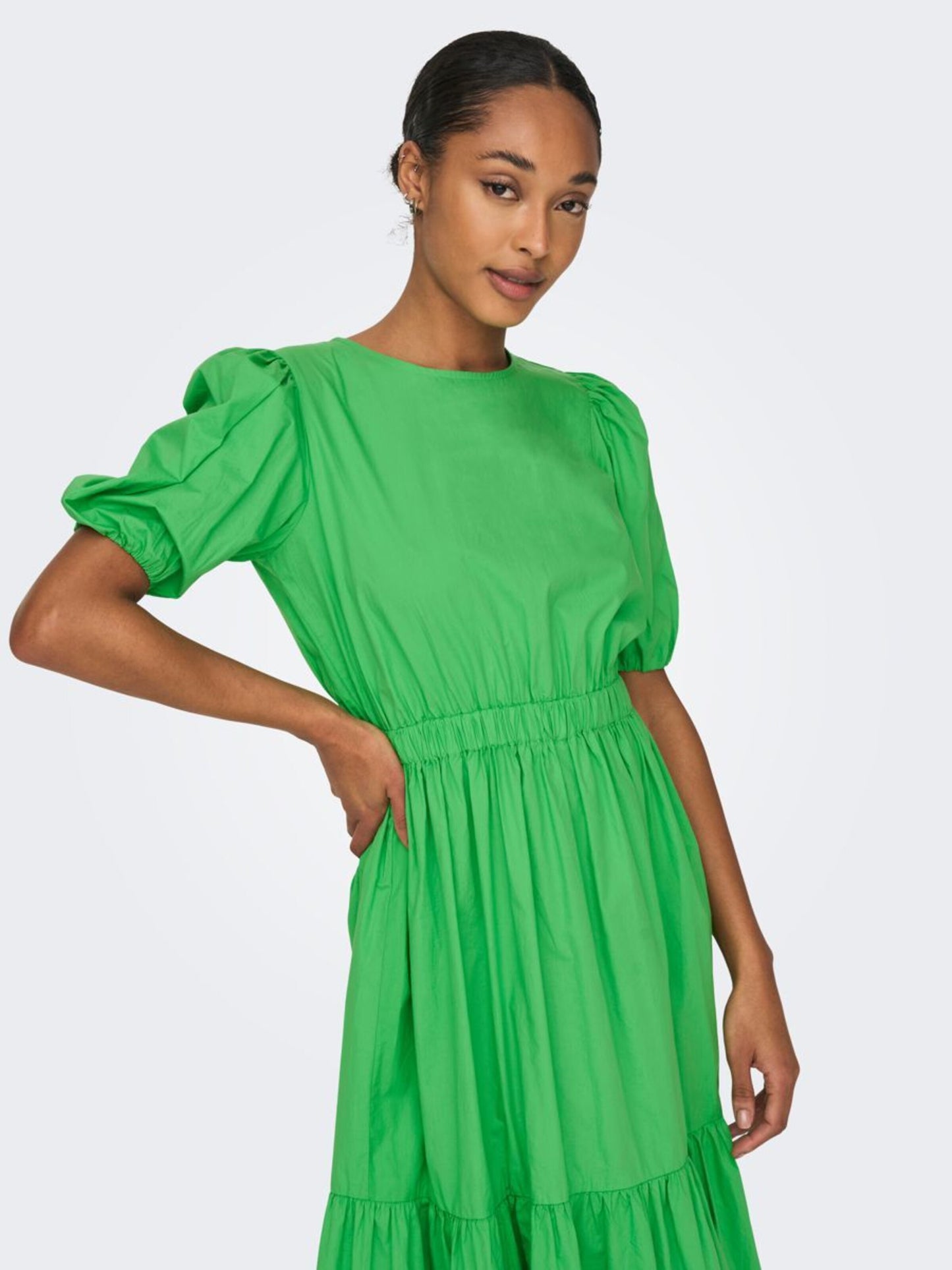 ONLY Midi Jurken Jurk Dames Groen