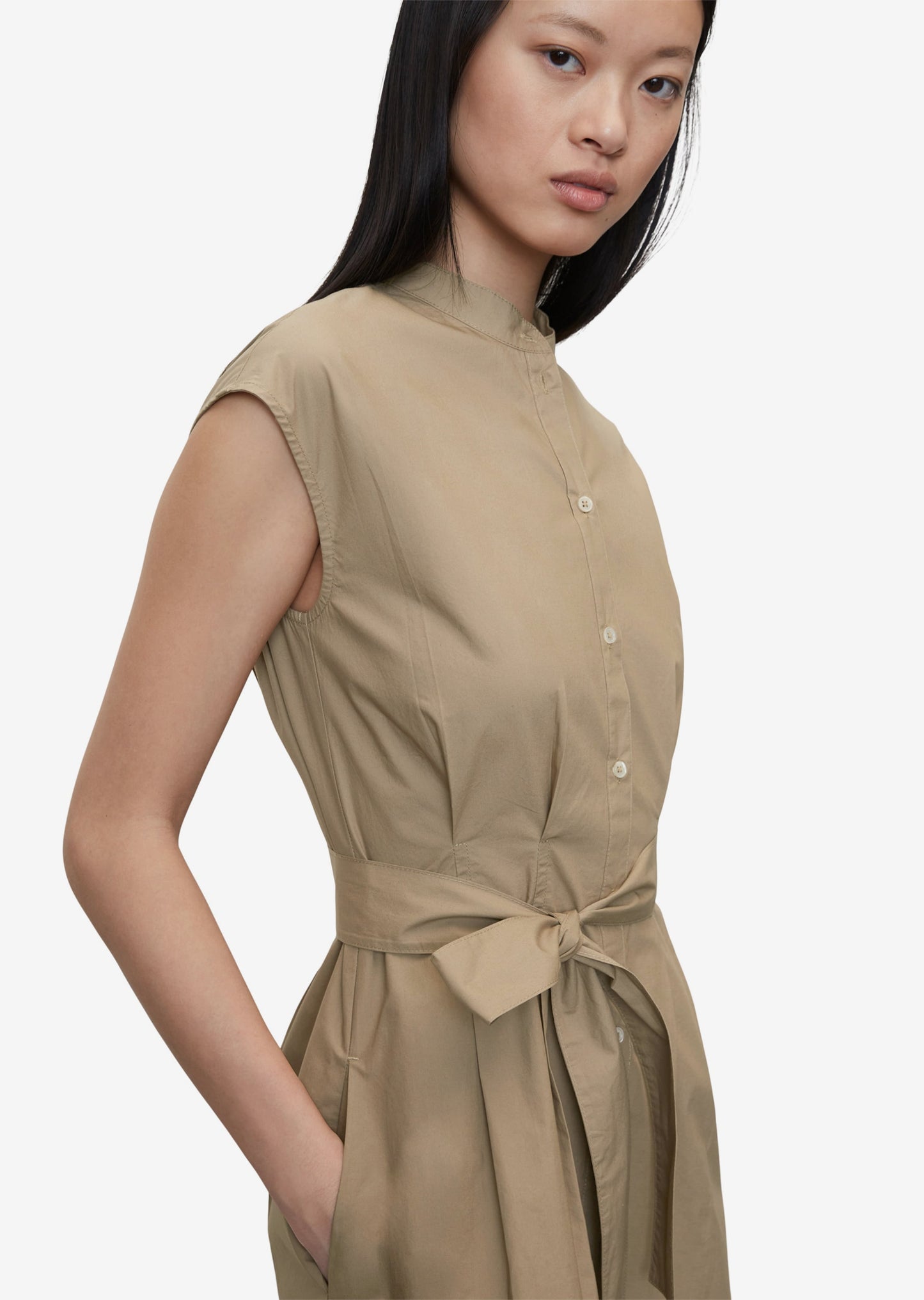 Marc O'Polo Blousejurken Blousejurk Dames Lichtbruin