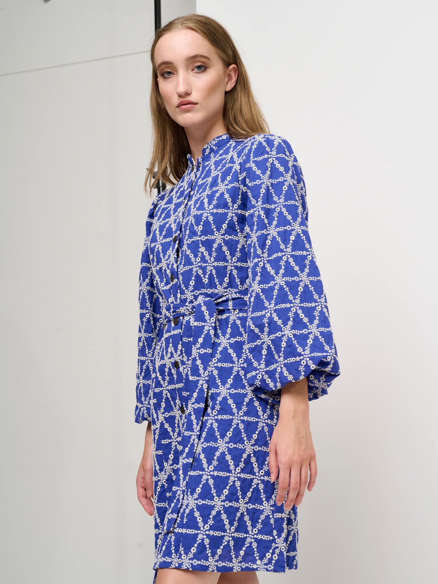 Bruuns Bazaar Blousejurken Blousejurk Madrina Dames Blauw