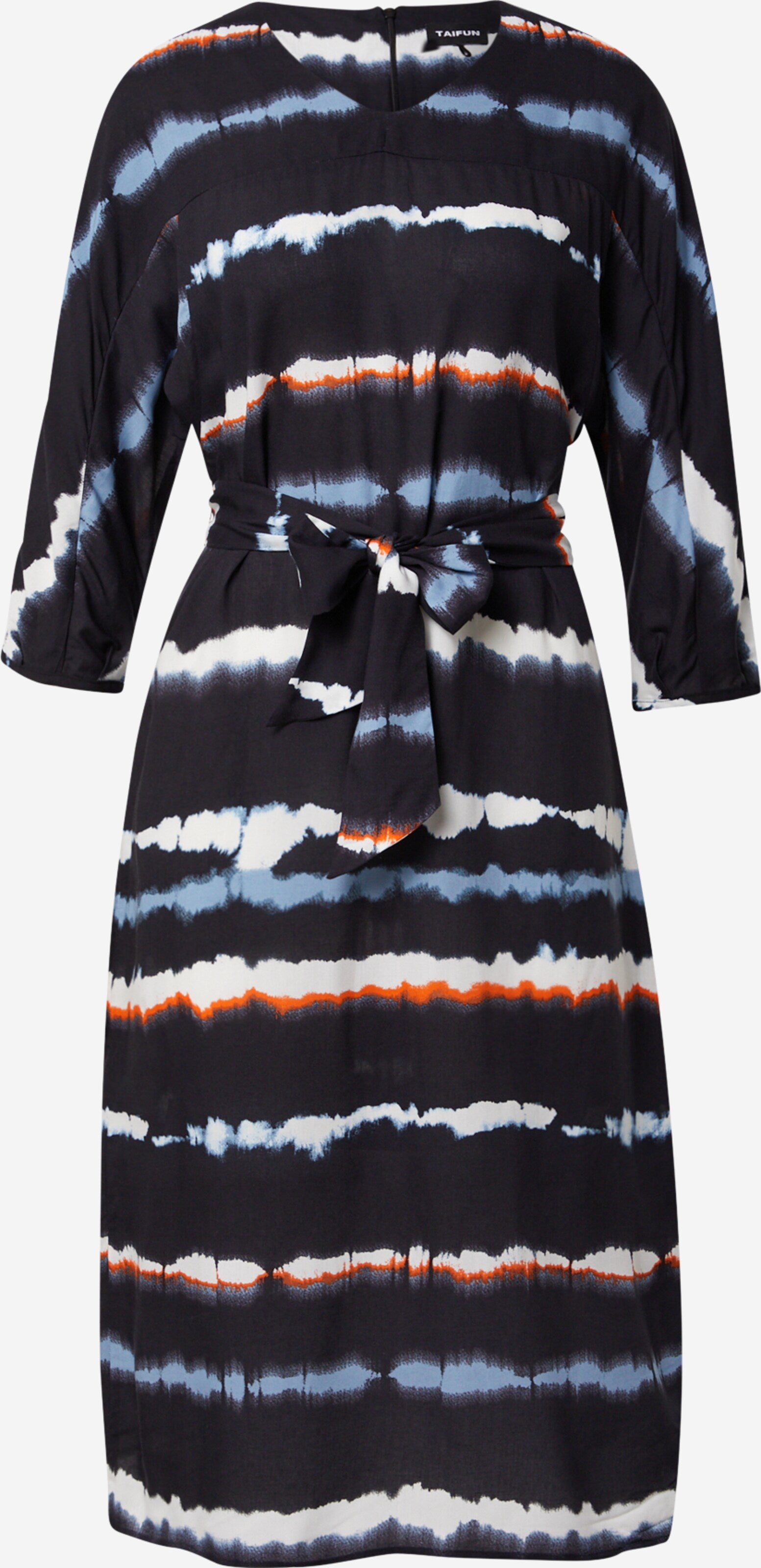 Taifun Midi Jurken Jurk Dames Marine / Lichtblauw
