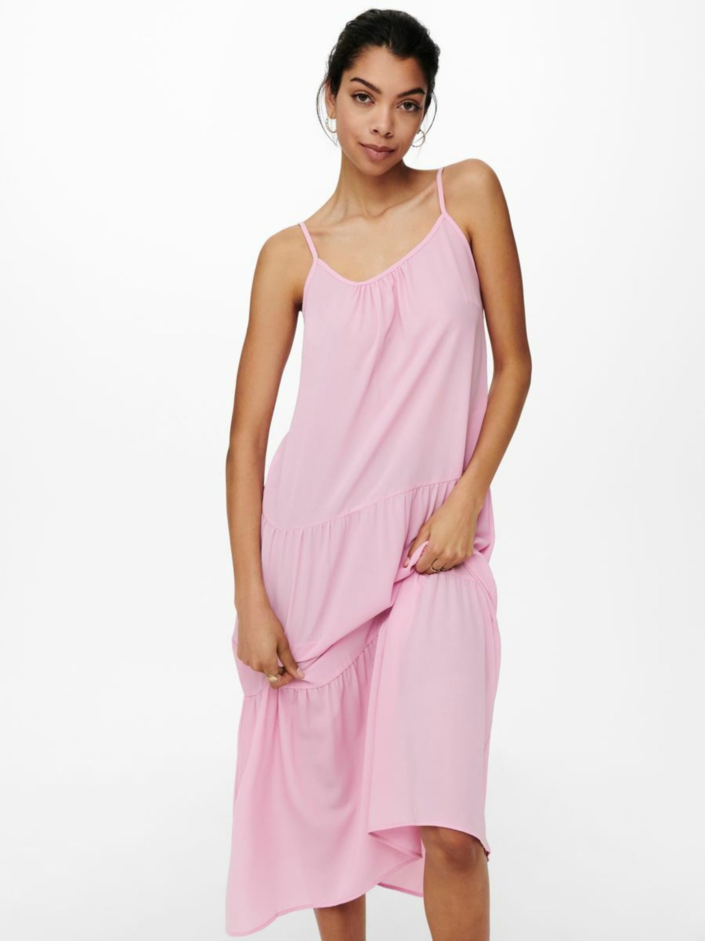 ONLY Midi Jurken Jurk Dames Rosa