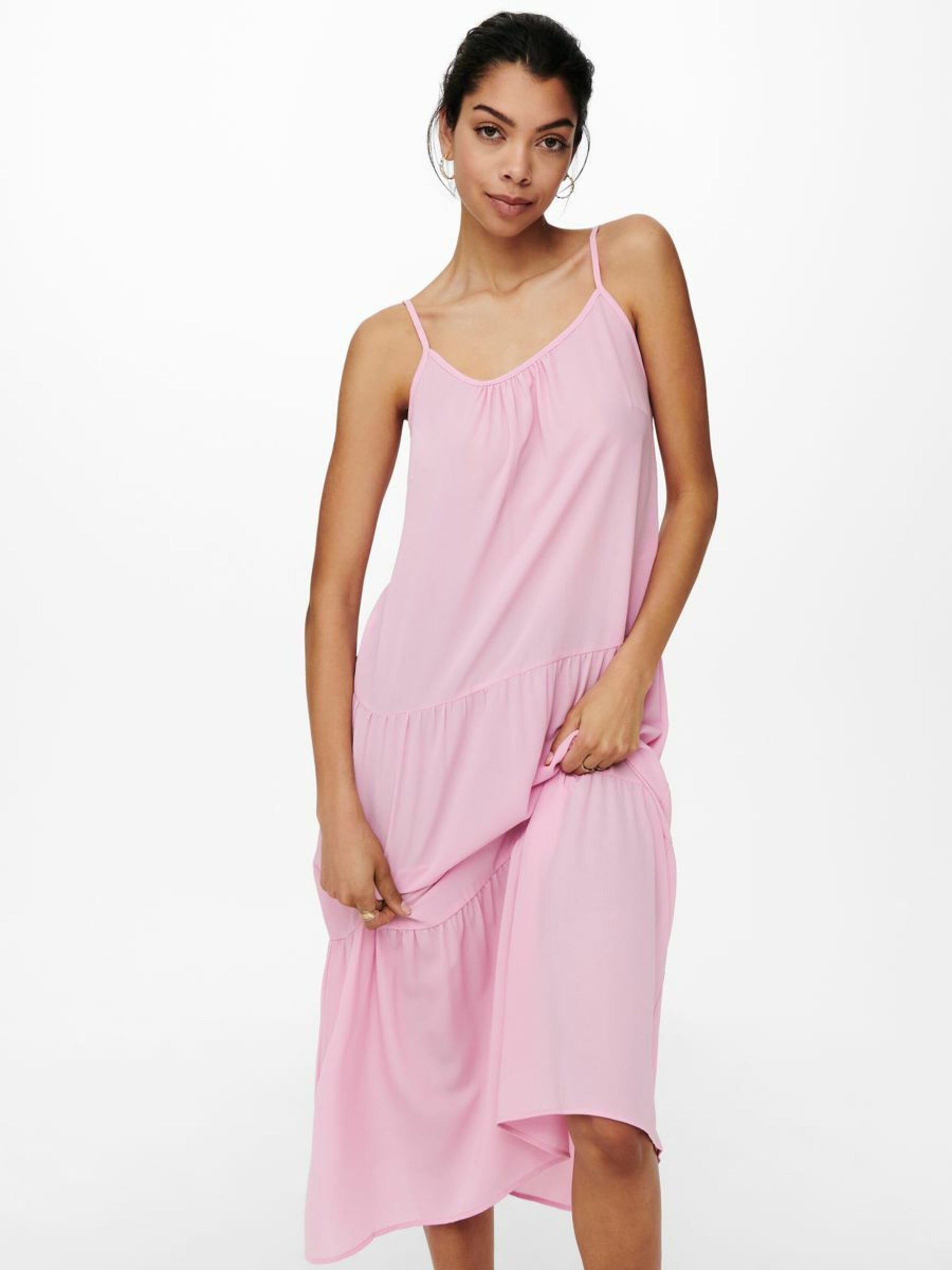 ONLY Midi Jurken Jurk Dames Rosa
