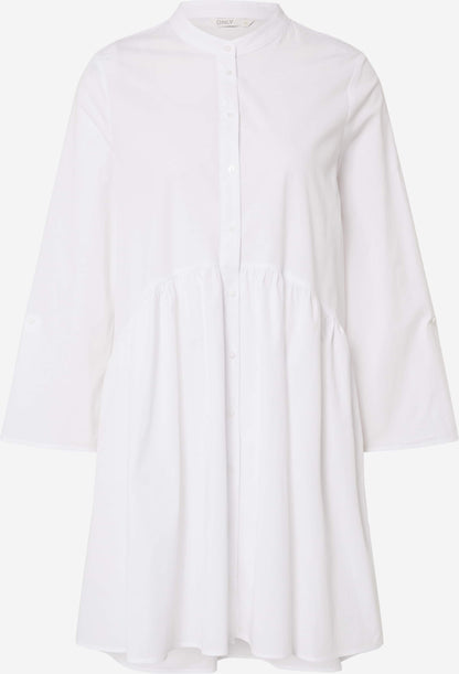 ONLY Blousejurken Blousejurk Ditte Dames Wit