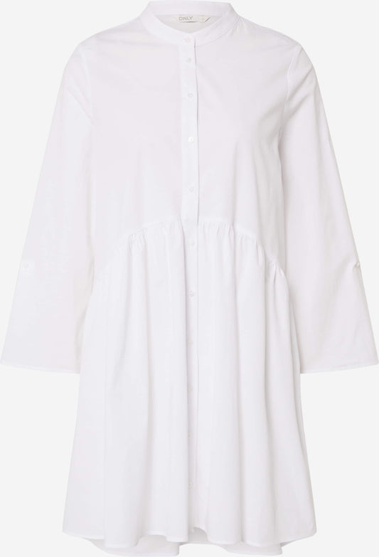 ONLY Blousejurken Blousejurk Ditte Dames Wit