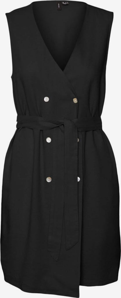 Vero Moda Tall Blousejurken Blousejurk Mymilo Dames Zwart