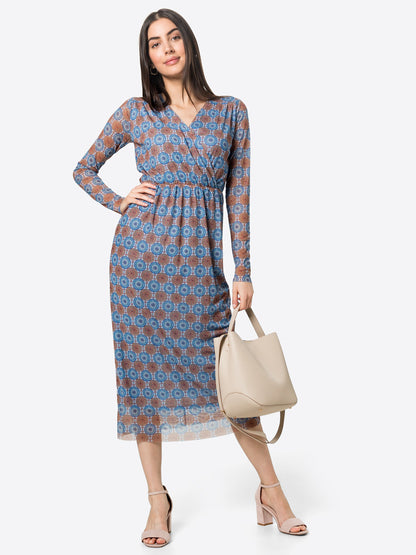 Rich&royal Midi Jurken Jurk Dames Blauw / Lichtblauw
