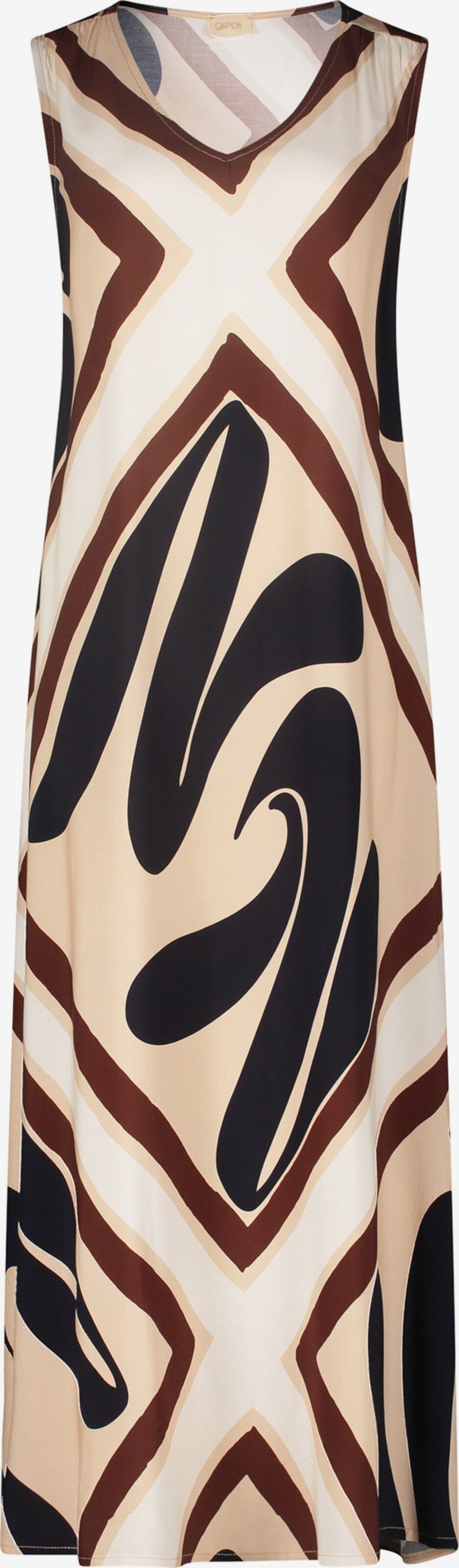 CARTOON Maxi Jurken Jurk Dames Crème / Donkerbeige