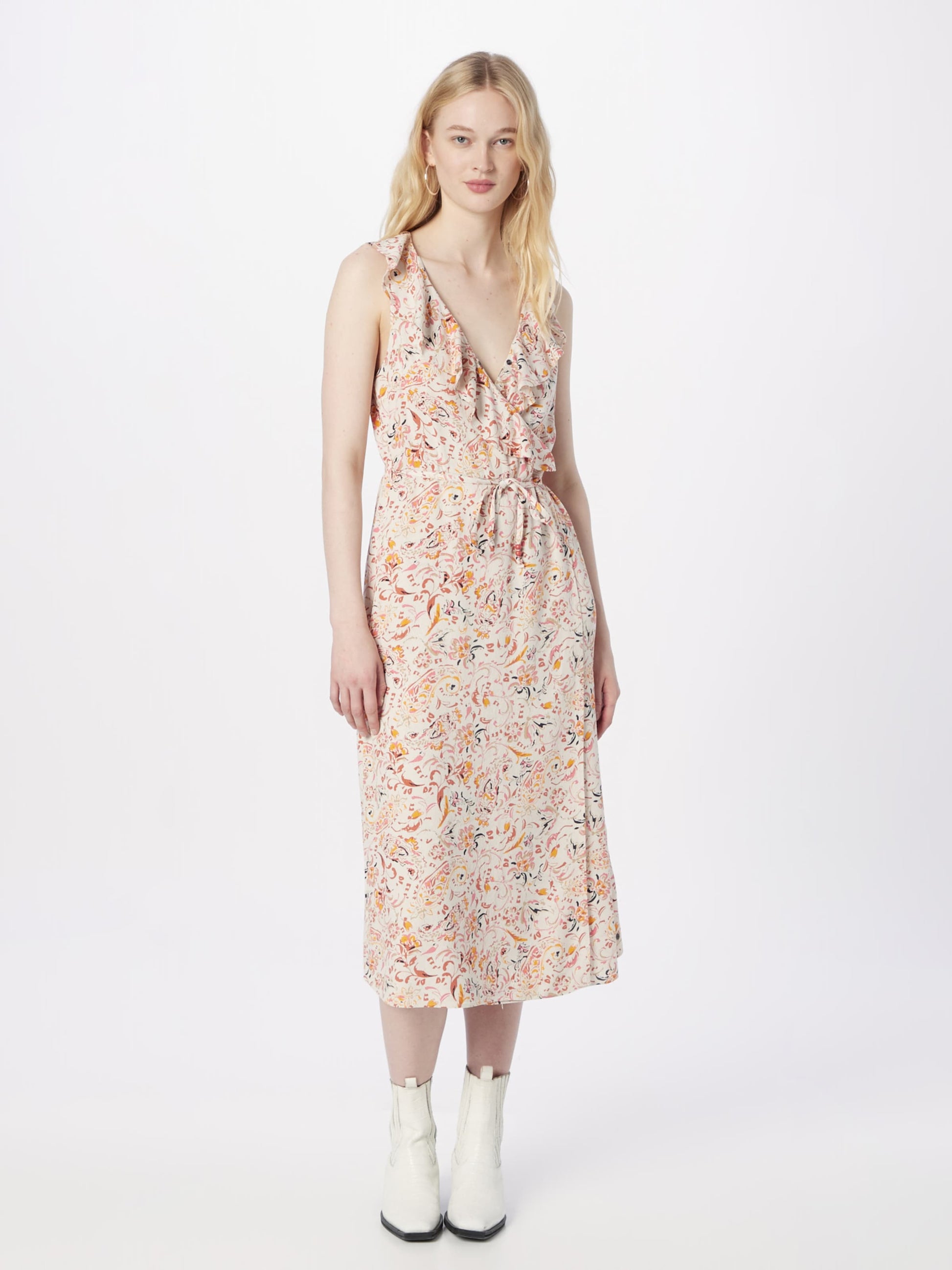 Garcia Midi Jurken Jurk Dames Beige
