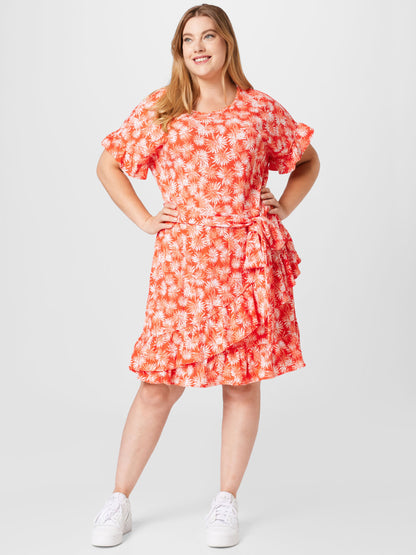  Zomerjurken Zomerjurk PALM Dames Oranjerood