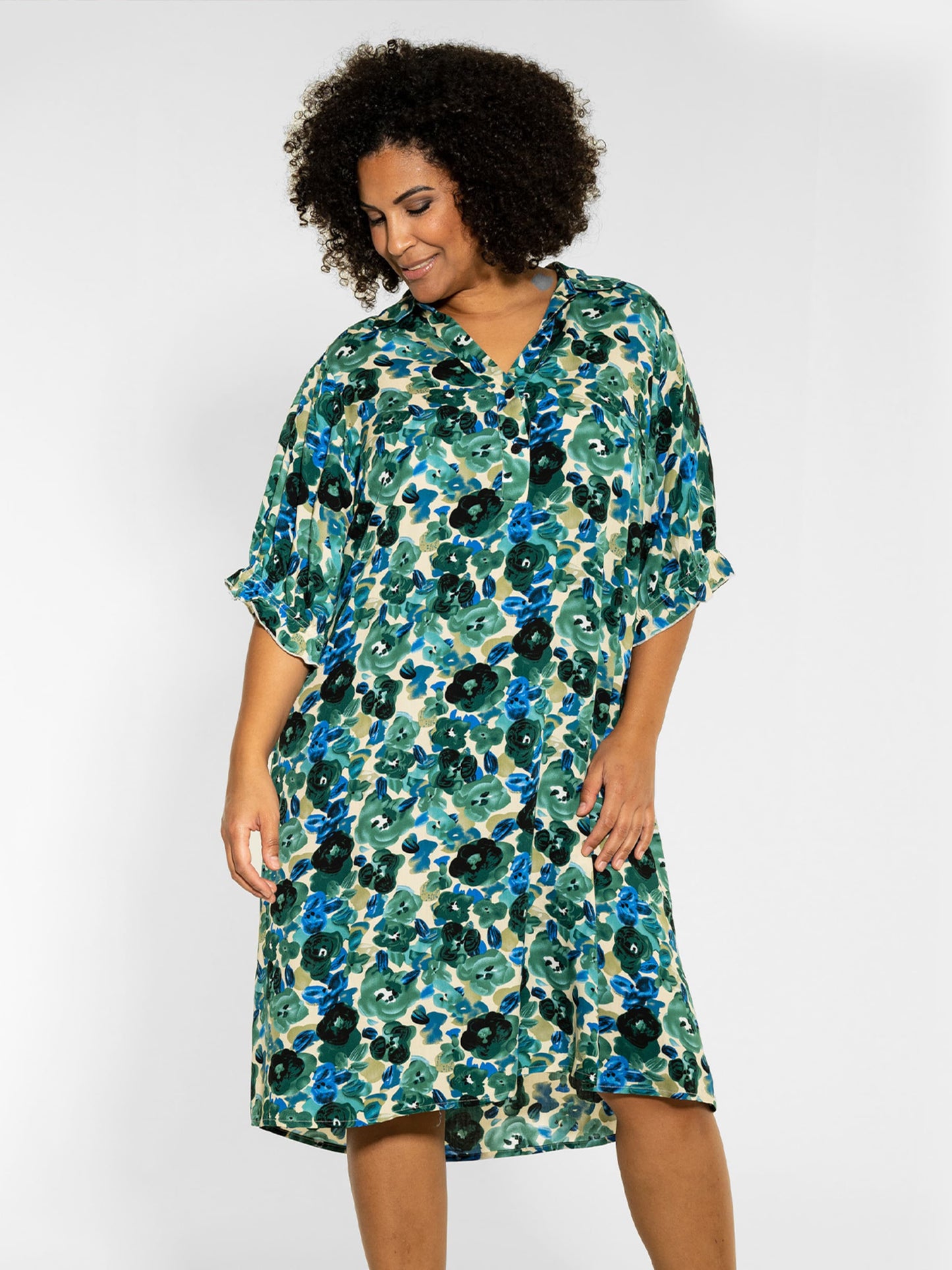Studio Blousejurken Blousejurk Gunda Dames Groen