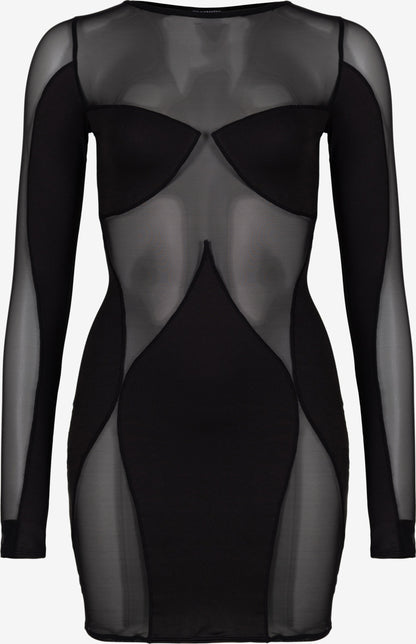 OW Collection Mini Jurken Jurk SIERRA Dames Zwart