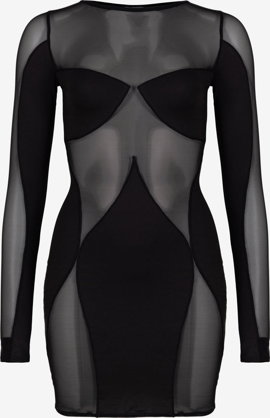 OW Collection Mini Jurken Jurk SIERRA Dames Zwart