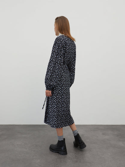 EDITED Midi Jurken Jurk Alene Dames Donkerblauw