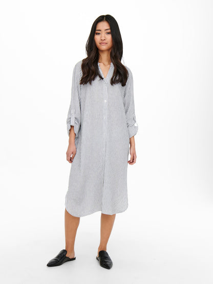ONLY Blousejurken Blousejurk Linette Dames Wit