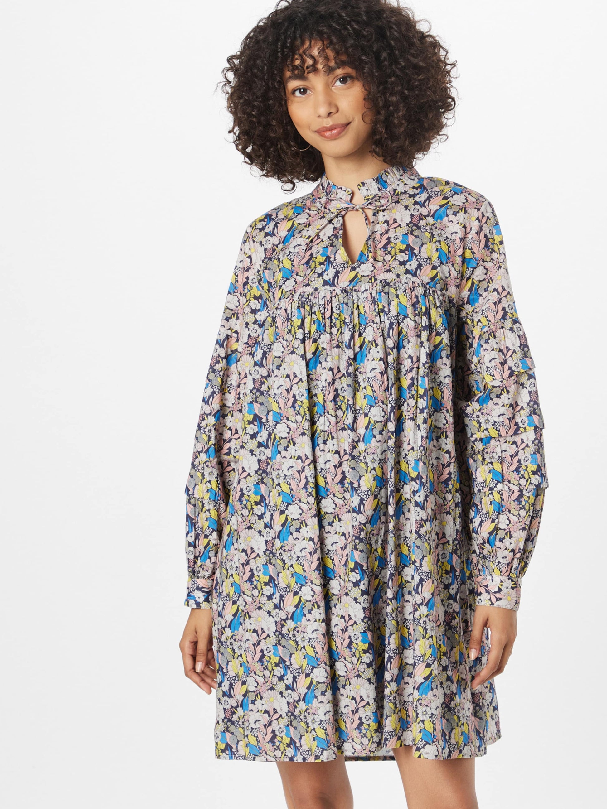 Lollys Laundry Blousejurken Blousejurk Georgia Dames Blauw / Donkerblauw