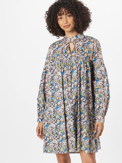 Lollys Laundry Blousejurken Blousejurk Georgia Dames Blauw / Donkerblauw
