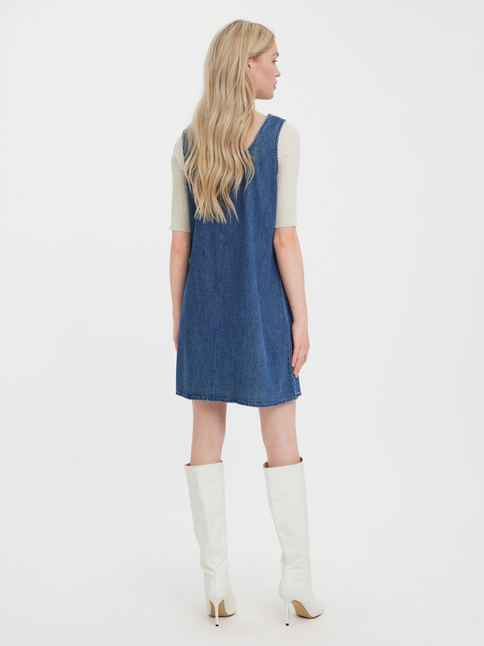 Vero Moda Mini Jurken Jurk Christie Dames Blauw