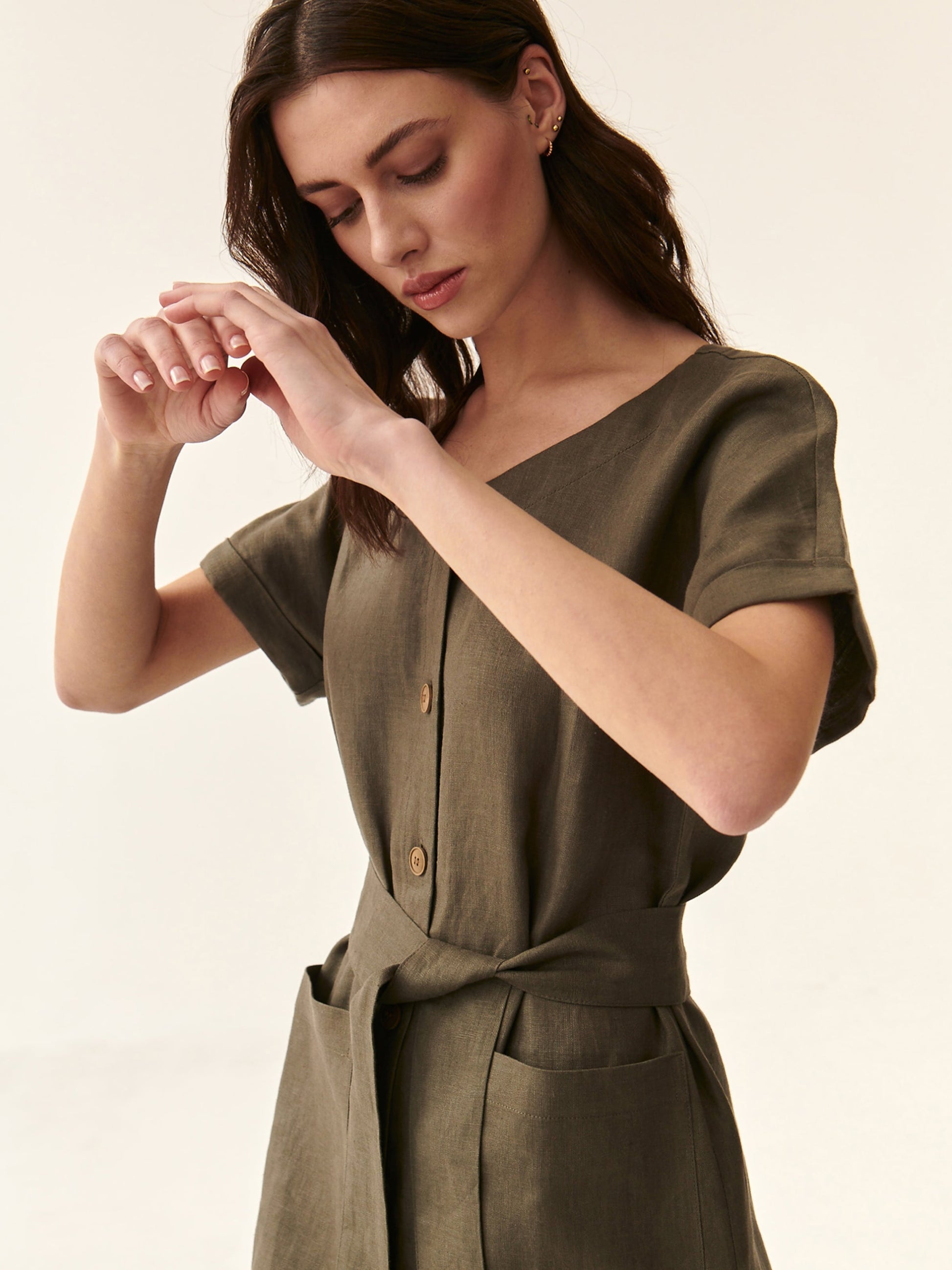  Blousejurken Blousejurk Wankarmi Dames Kaki