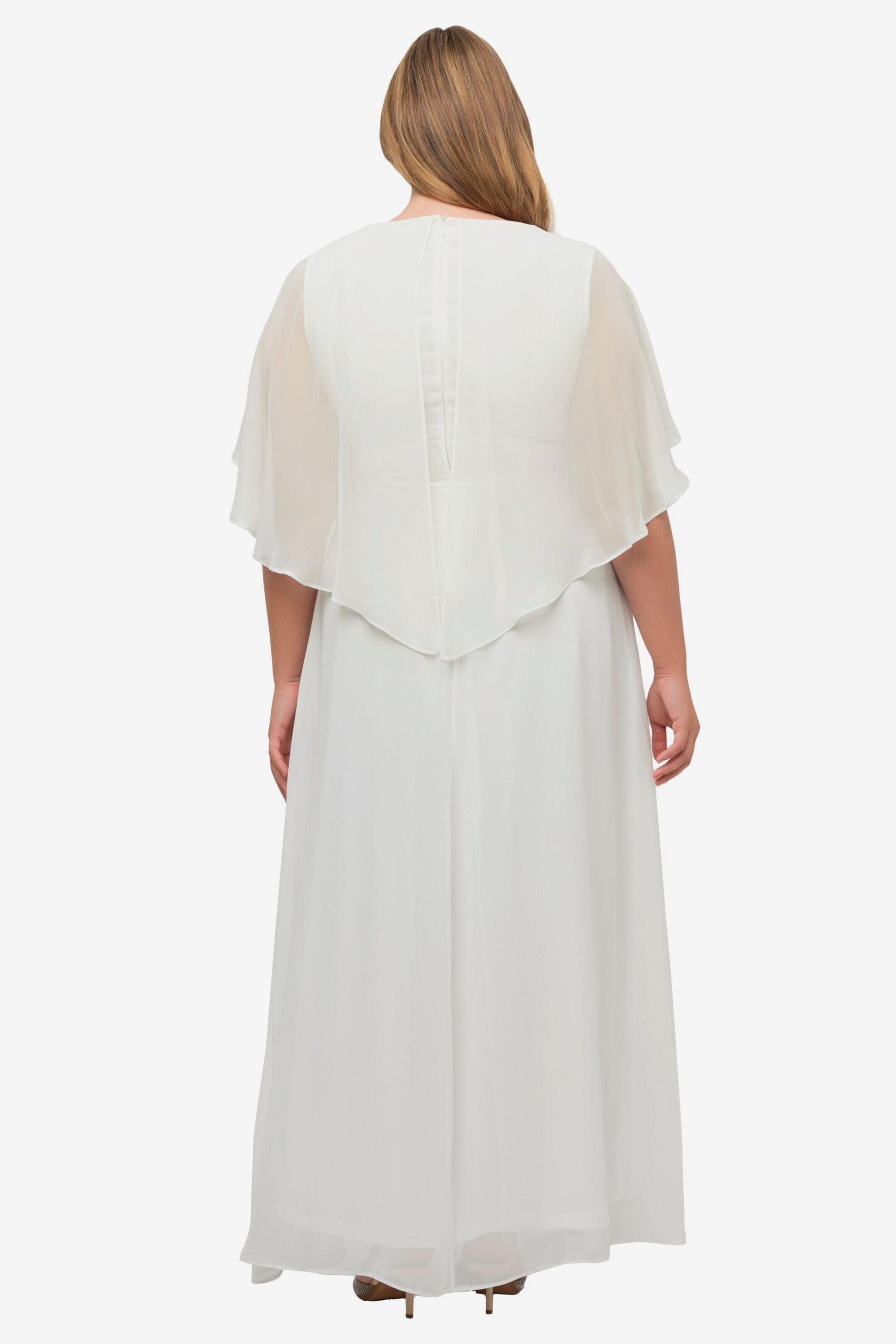 Ulla Popken Avondjurken Avondjurk Dames Offwhite