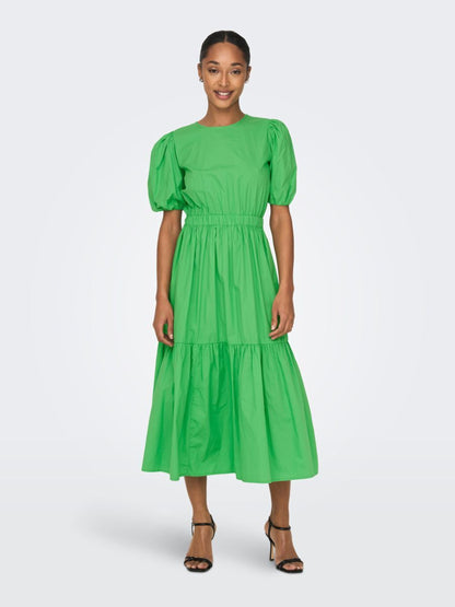ONLY Midi Jurken Jurk Dames Groen