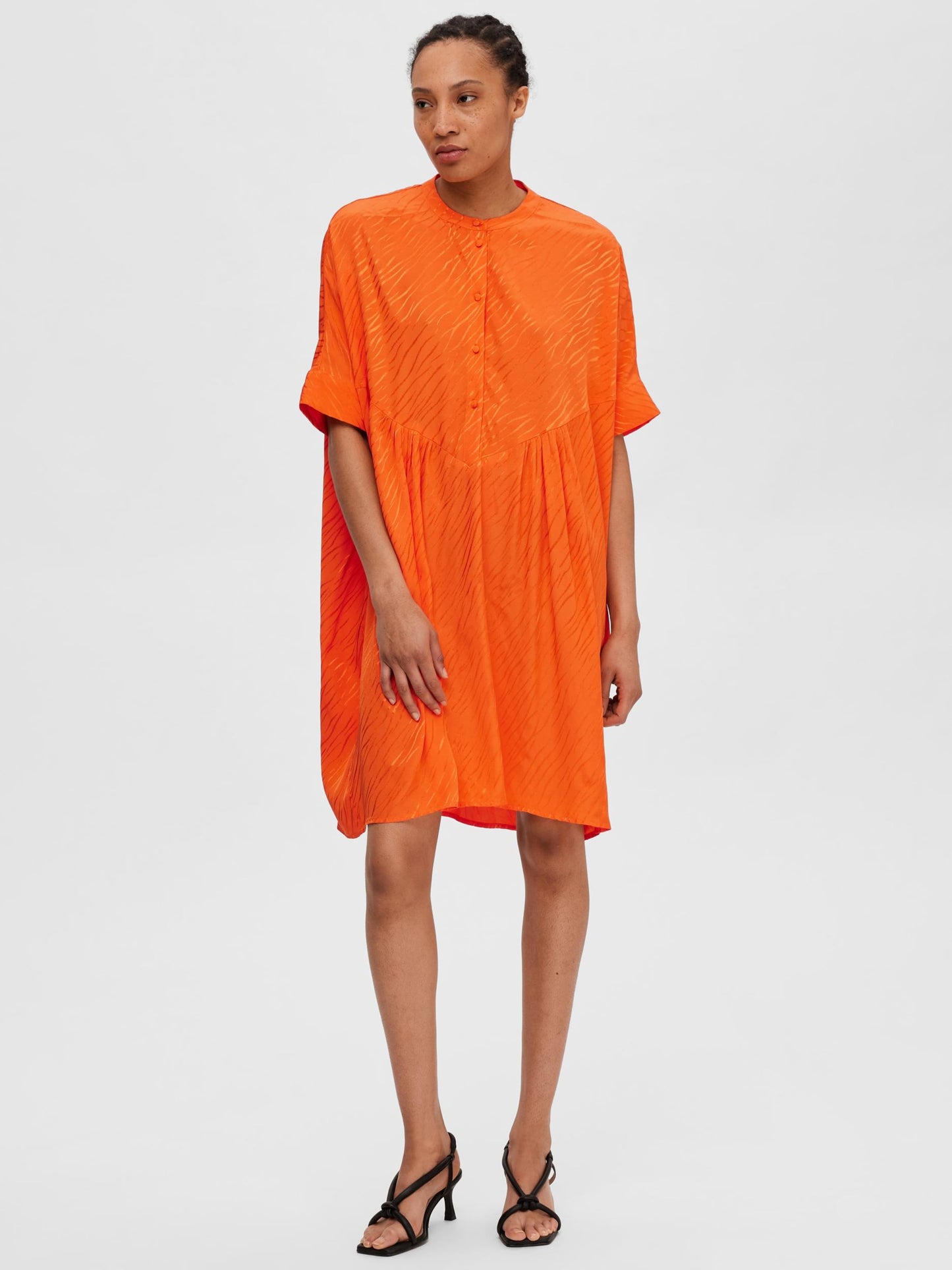  Blousejurken Blousejurk Abienne Dames Oranje / Donkeroranje