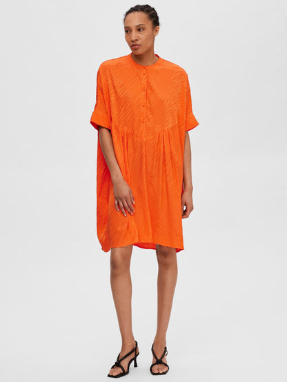  Blousejurken Blousejurk Abienne Dames Oranje / Donkeroranje