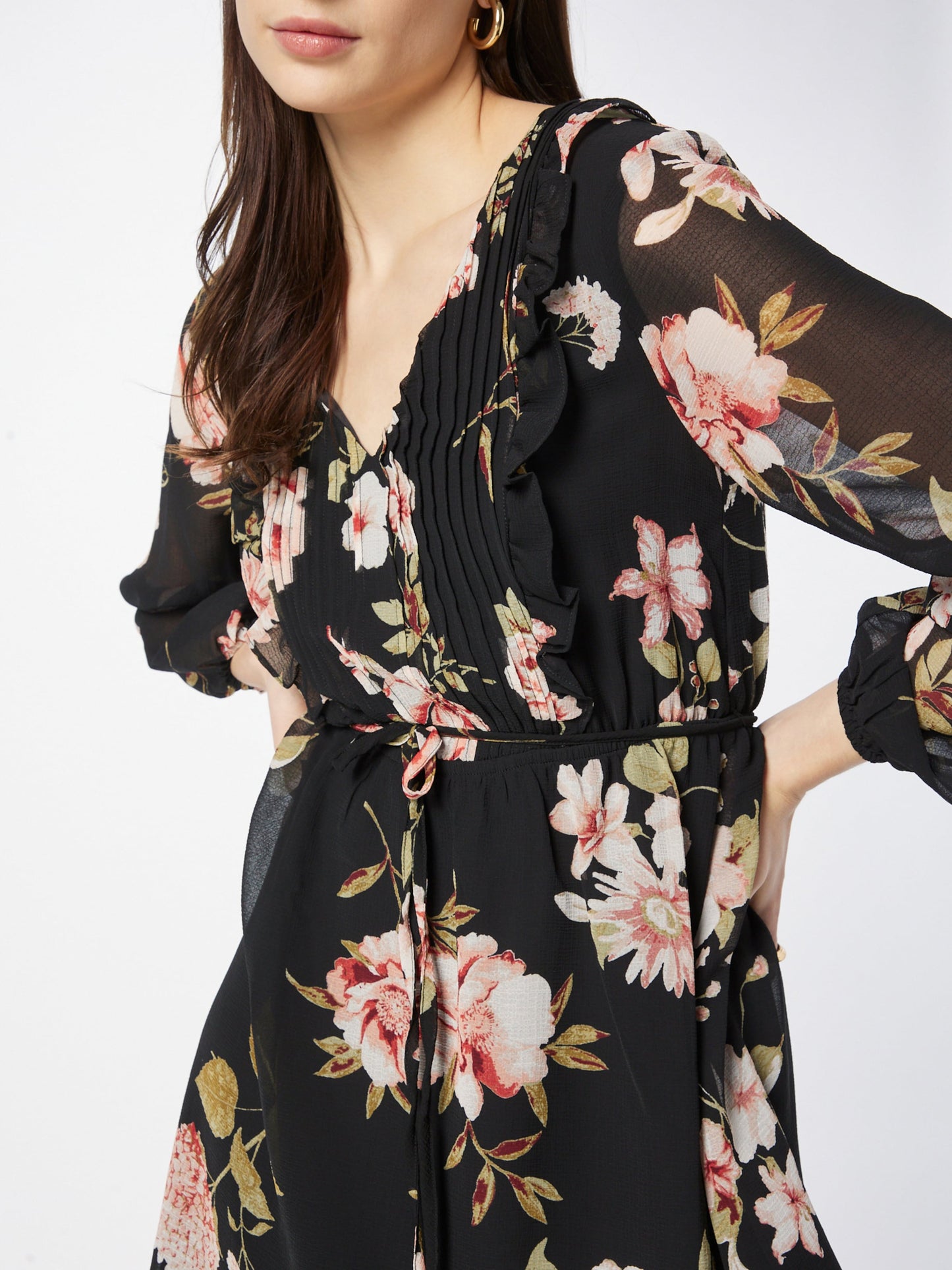 About You Mini Jurken Jurk Sally Dames Zwart