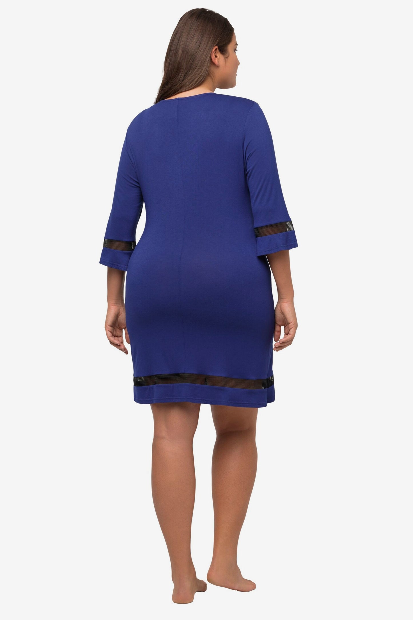 Ulla Popken Strandjurkjes Strandjurk Dames Violetblauw