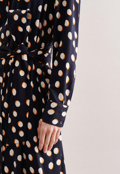 Seidensticker Blousejurken Blousejurk Schwarze Rose Dames Donkerblauw