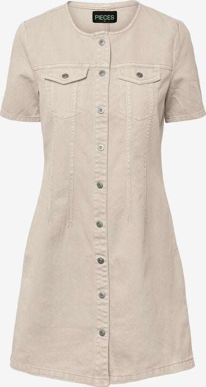 Pieces Zomerjurken Zomerjurk Tara Dames Ecru