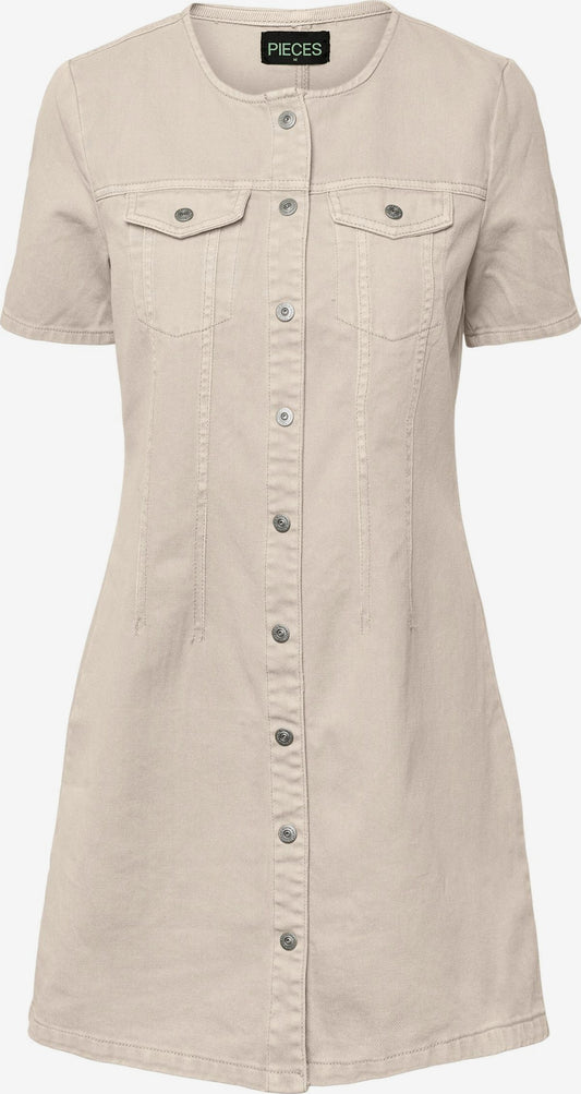 Pieces Zomerjurken Zomerjurk Tara Dames Ecru