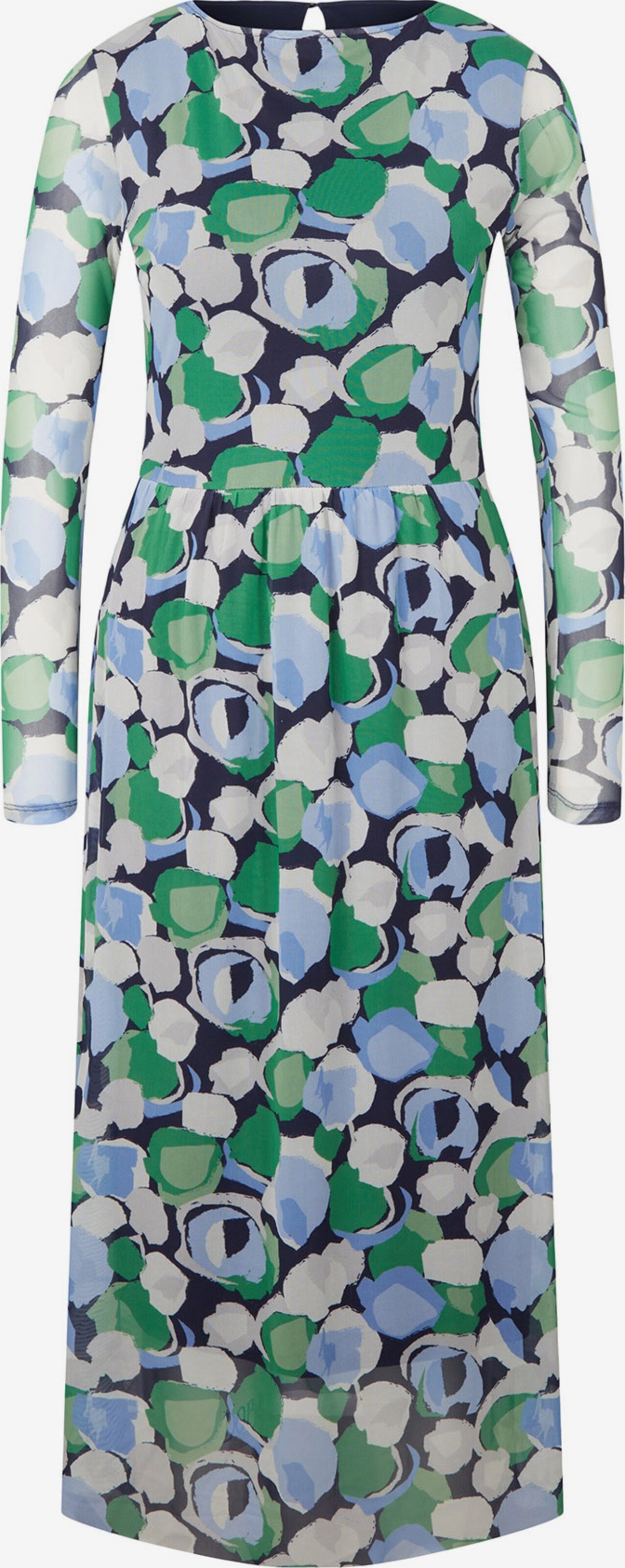 Tom Tailor Midi Jurken Jurk Dames Navy / Duifblauw