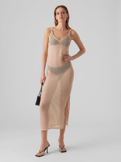 Vero Moda Maxi Jurken Jurk Dames Beige