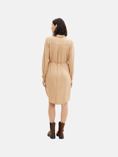 Tom Tailor Mini Jurken Jurk Dames Sand