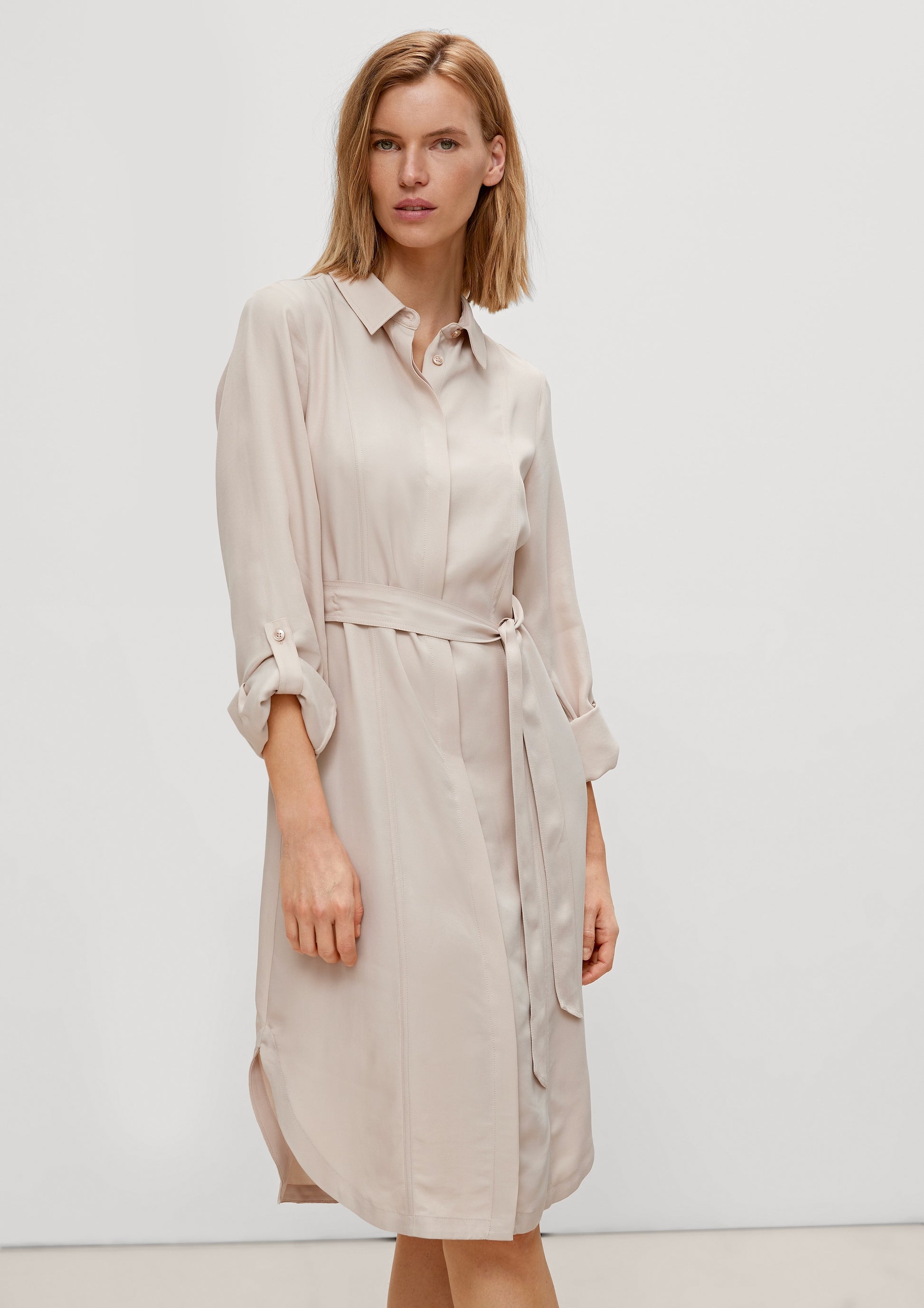 Comma Blousejurken Blousejurk Dames Sand