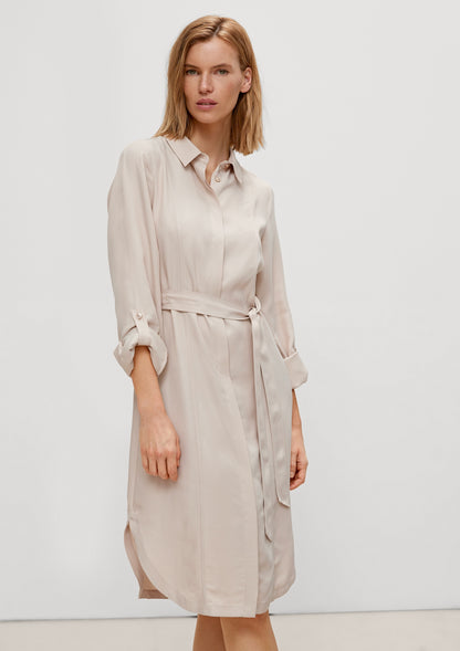 Comma Blousejurken Blousejurk Dames Sand