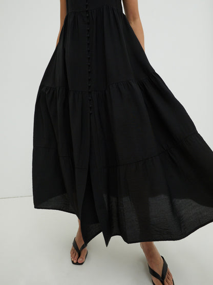 EDITED Maxi Jurken Jurk Hope Dames Zwart