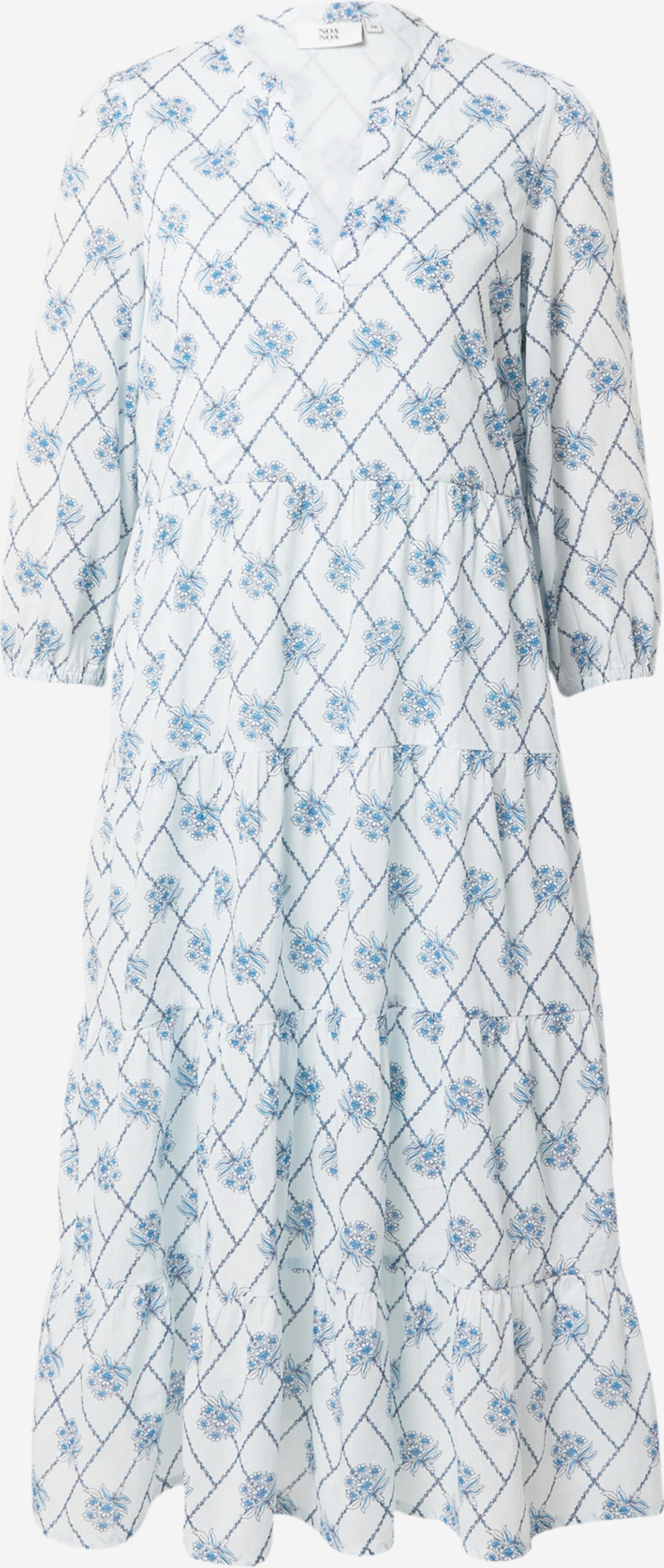 Noa Noa Midi Jurken Jurk Lotta Dames Blauw / Marine