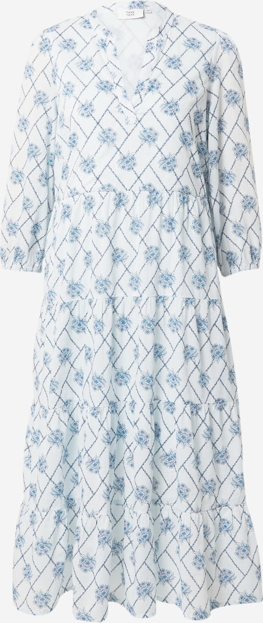 Noa Noa Midi Jurken Jurk Lotta Dames Blauw / Marine