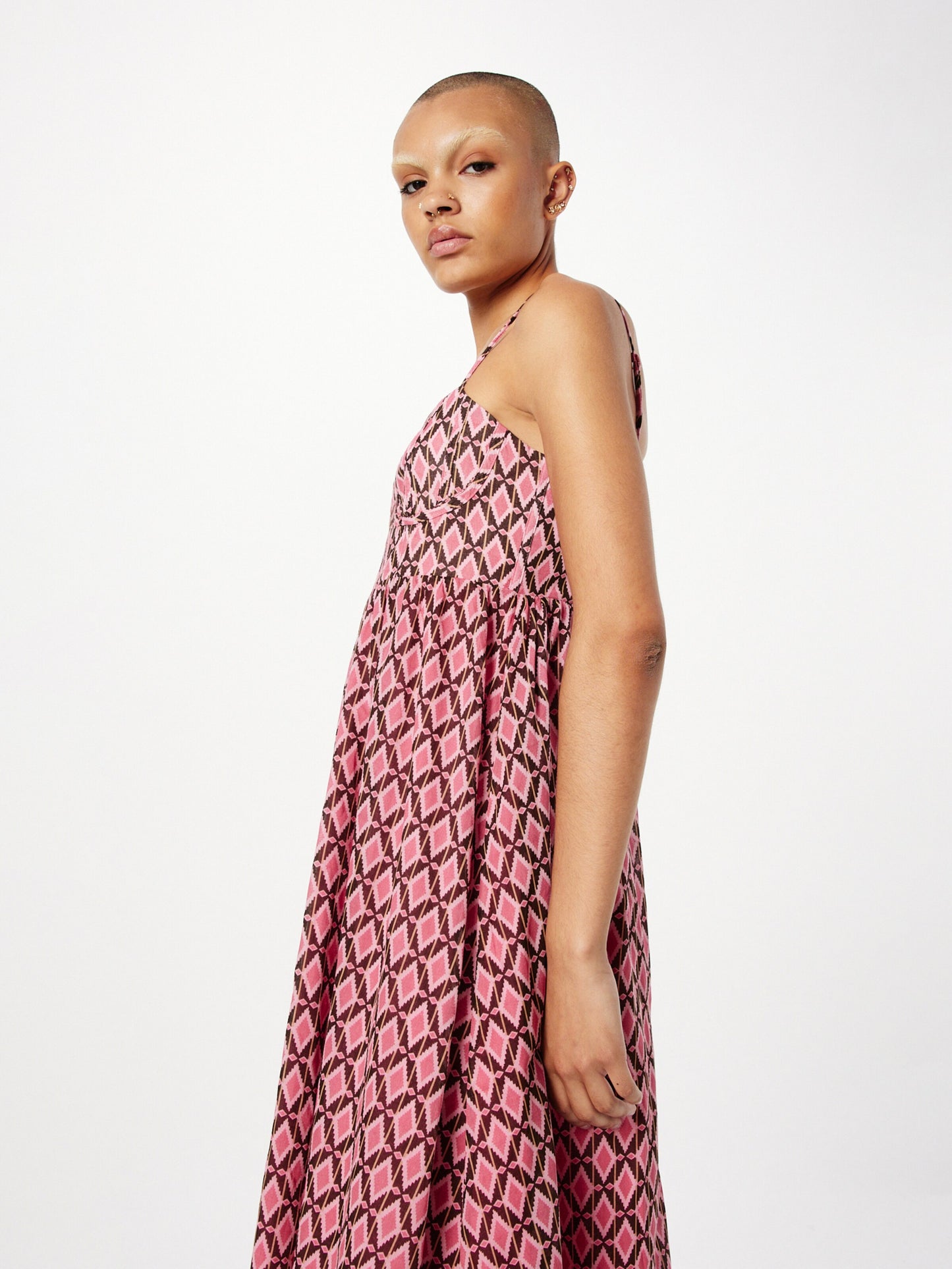 Bardot Midi Jurken Jurk HAVEN Dames Pink