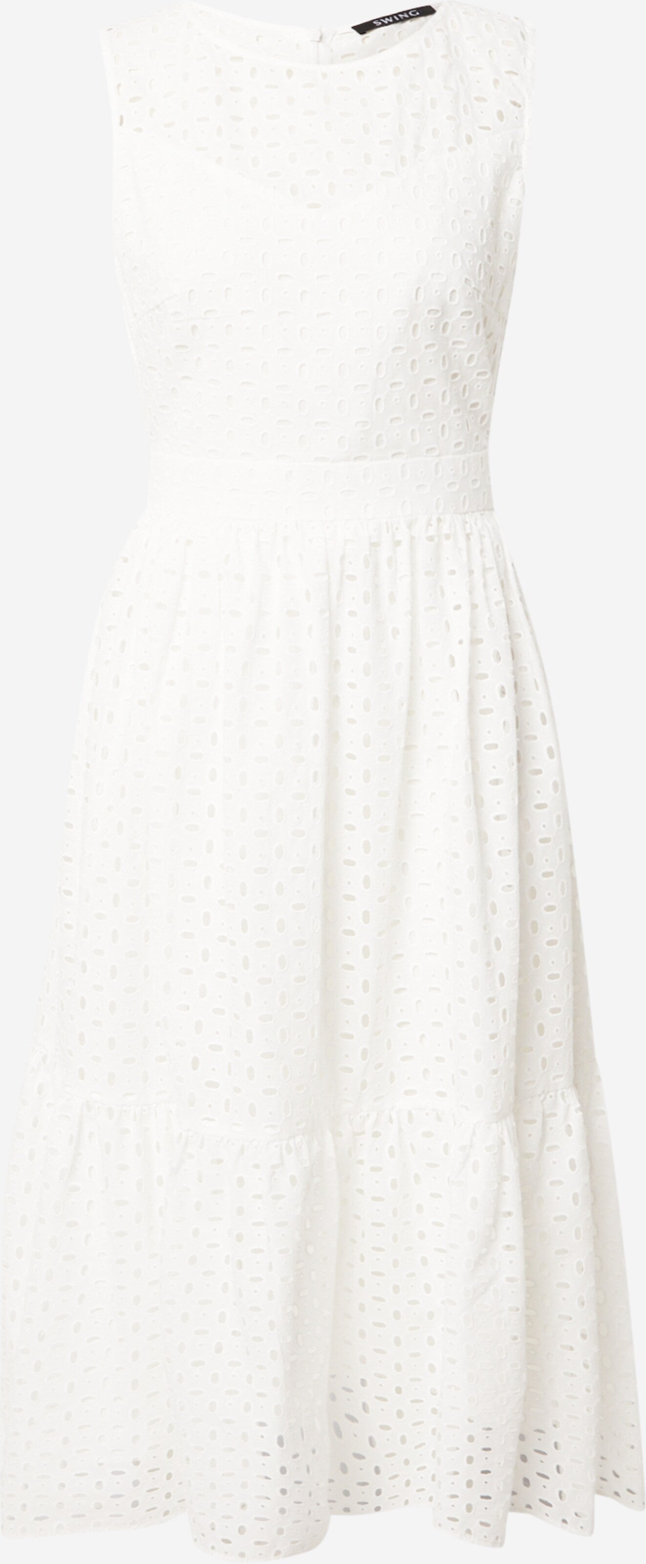 SWING Midi Jurken Jurk Dames Wit