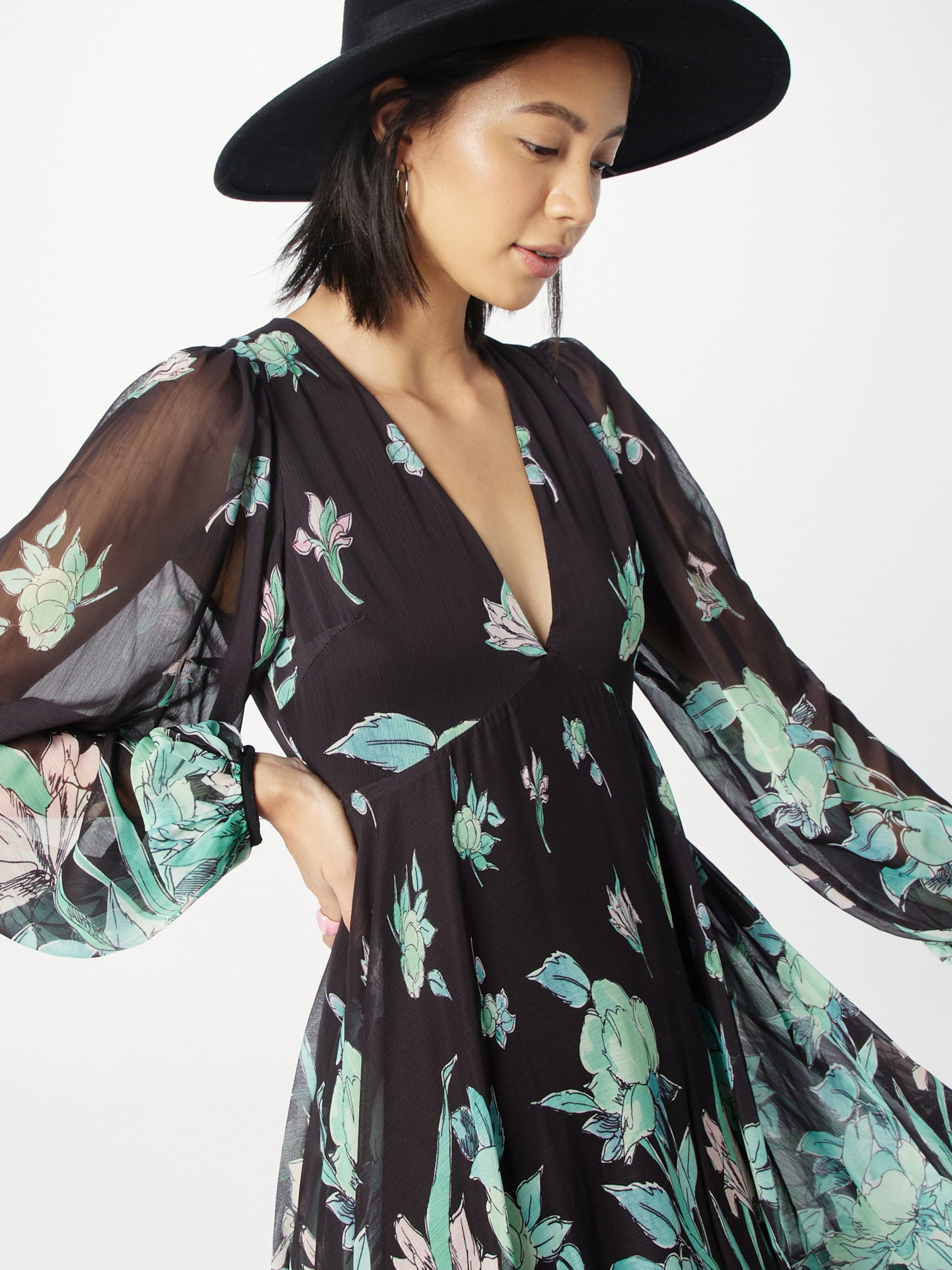 WAREHOUSE Maxi Jurken Jurk Dames Zwart