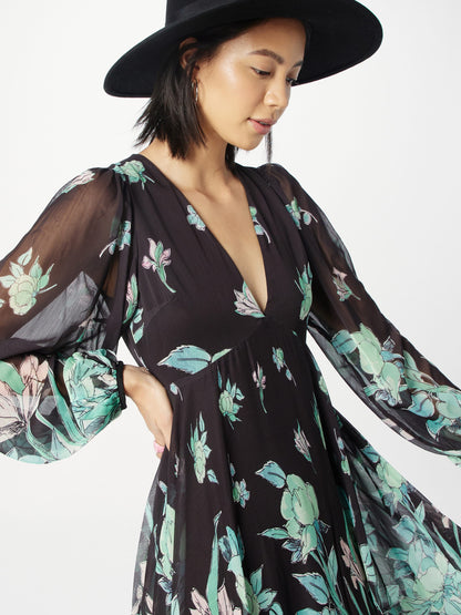 WAREHOUSE Maxi Jurken Jurk Dames Zwart