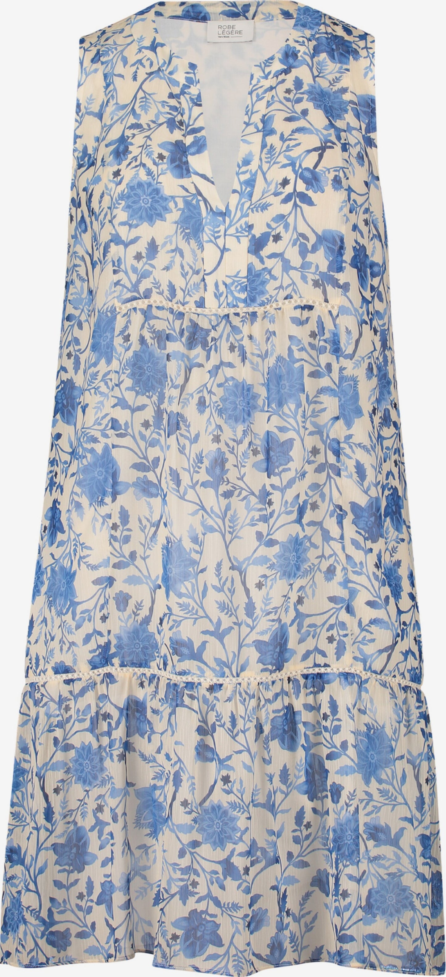 Vera Mont Zomerjurken Zomerjurk Dames Blauw / Wit
