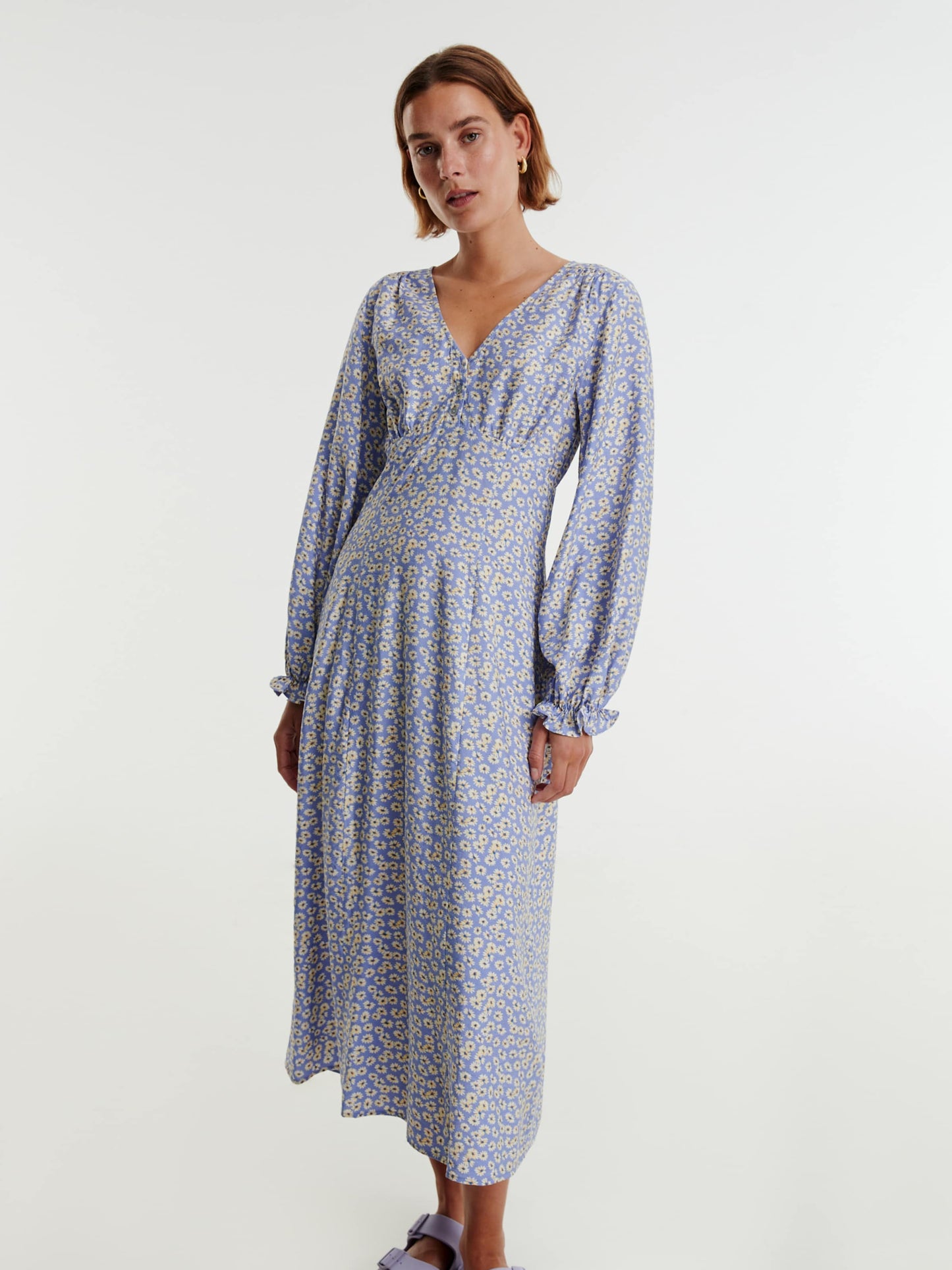 EDITED Maxi Jurken Jurk Rosalia Dames Lila / Gemengde Kleuren